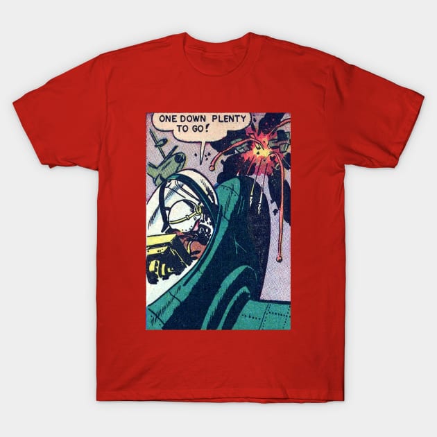 Vintage Comic look aviation T-Shirt by BearCaveDesigns